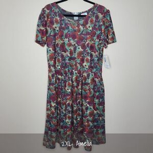LuLaRoe Amelia 2XL Floral NEW